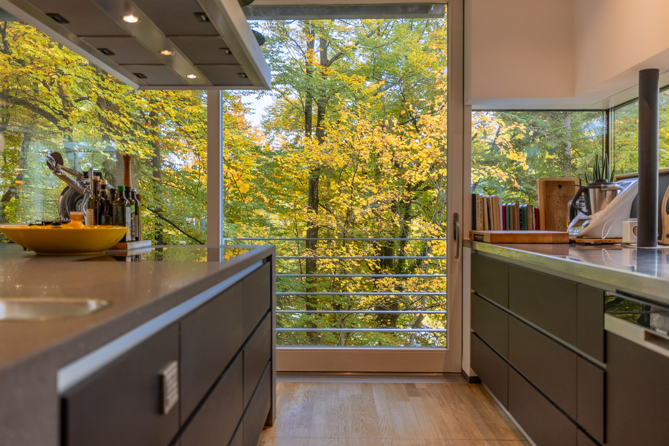 Mein Koch und Essbereich in den Baumwipfeln.